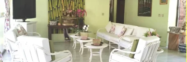 Sala de espera de la clínica del Centro Ayurveda